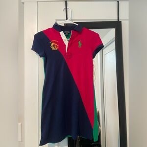 Polo by Ralph Lauren Kids Girls Tri-Color Polo Dress